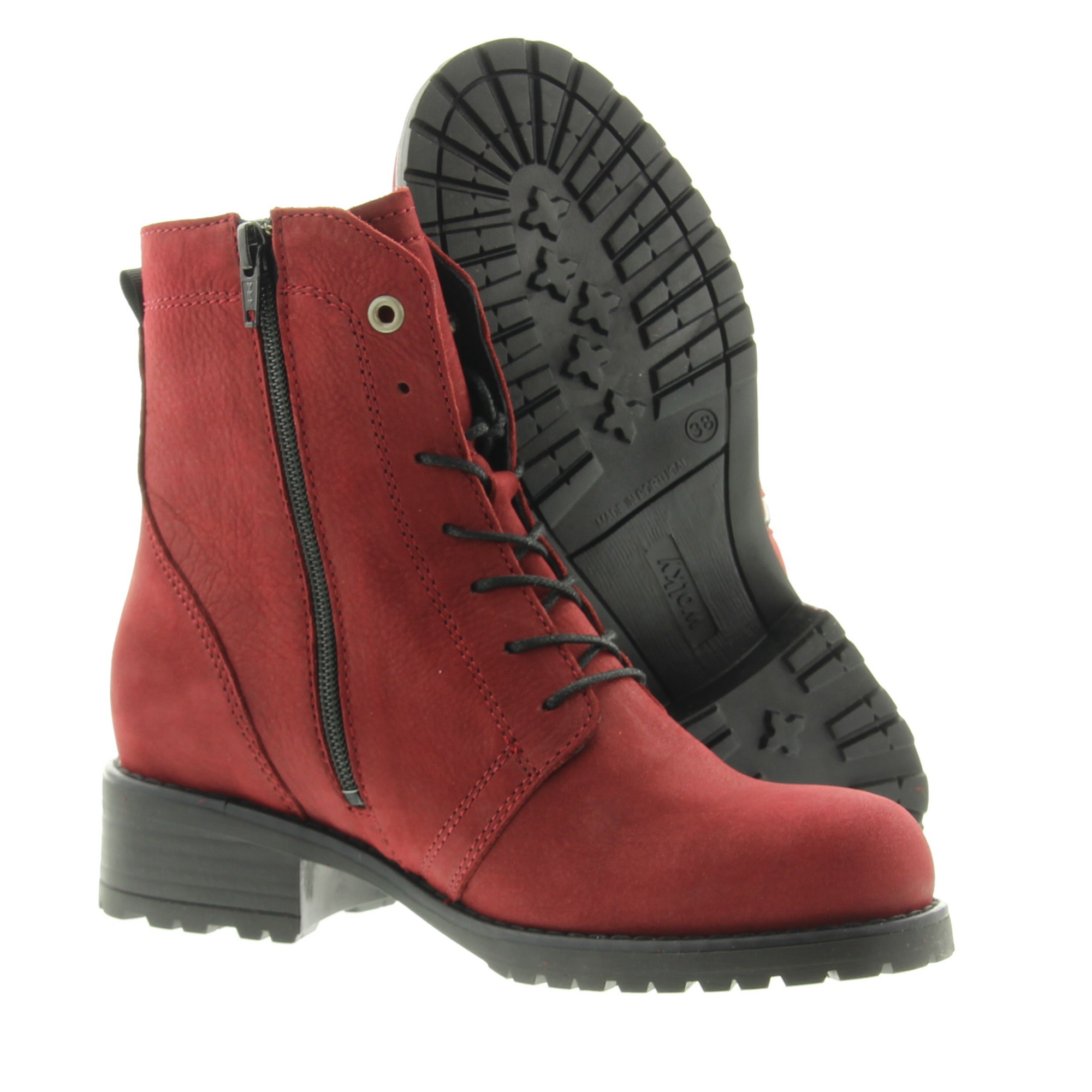 Wolky 0247510 Quinta F2F Longbeach nubuck 530 Oxblood