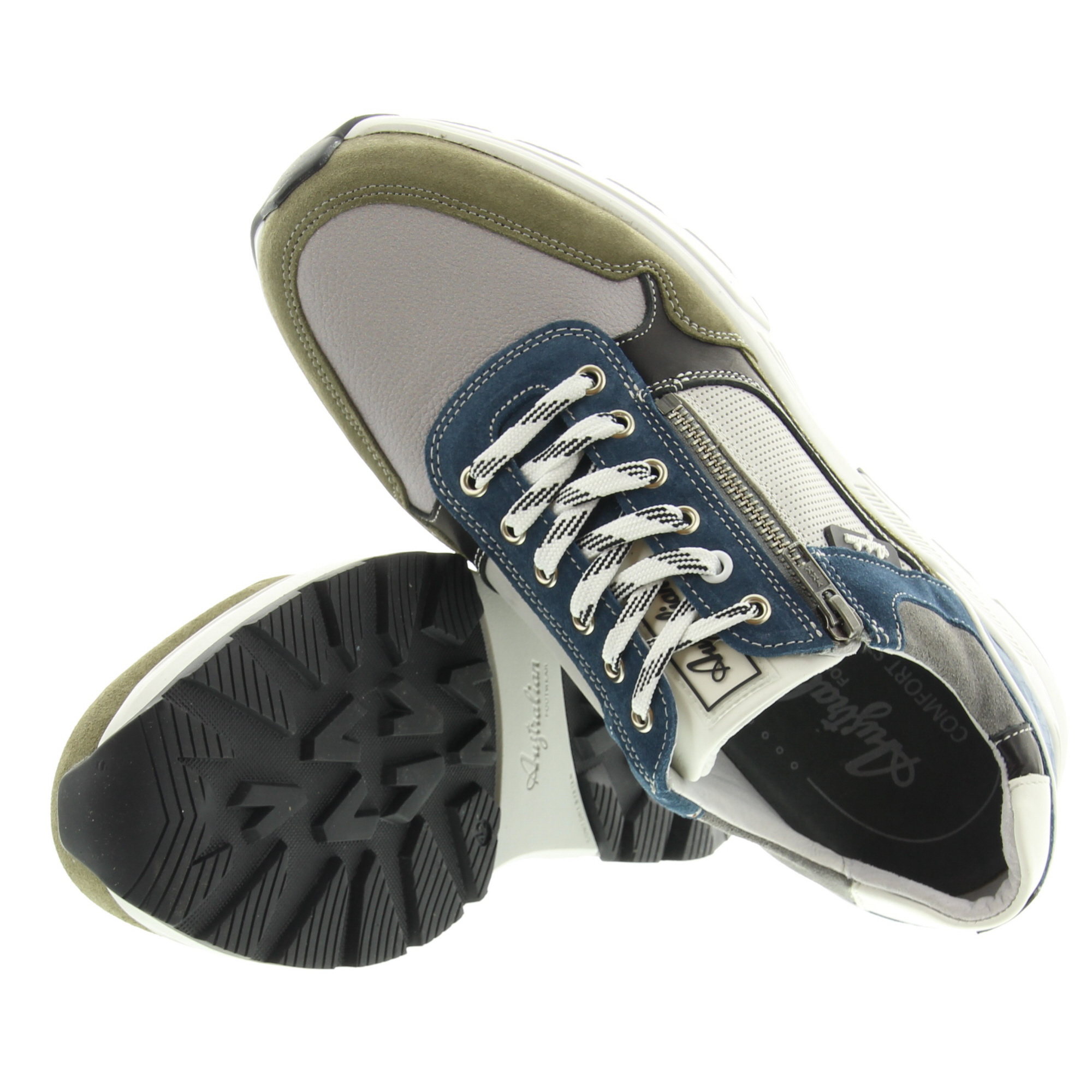 Australian Footwear Connery Width H 15.1646.04 PKX Grey-Blue-Green