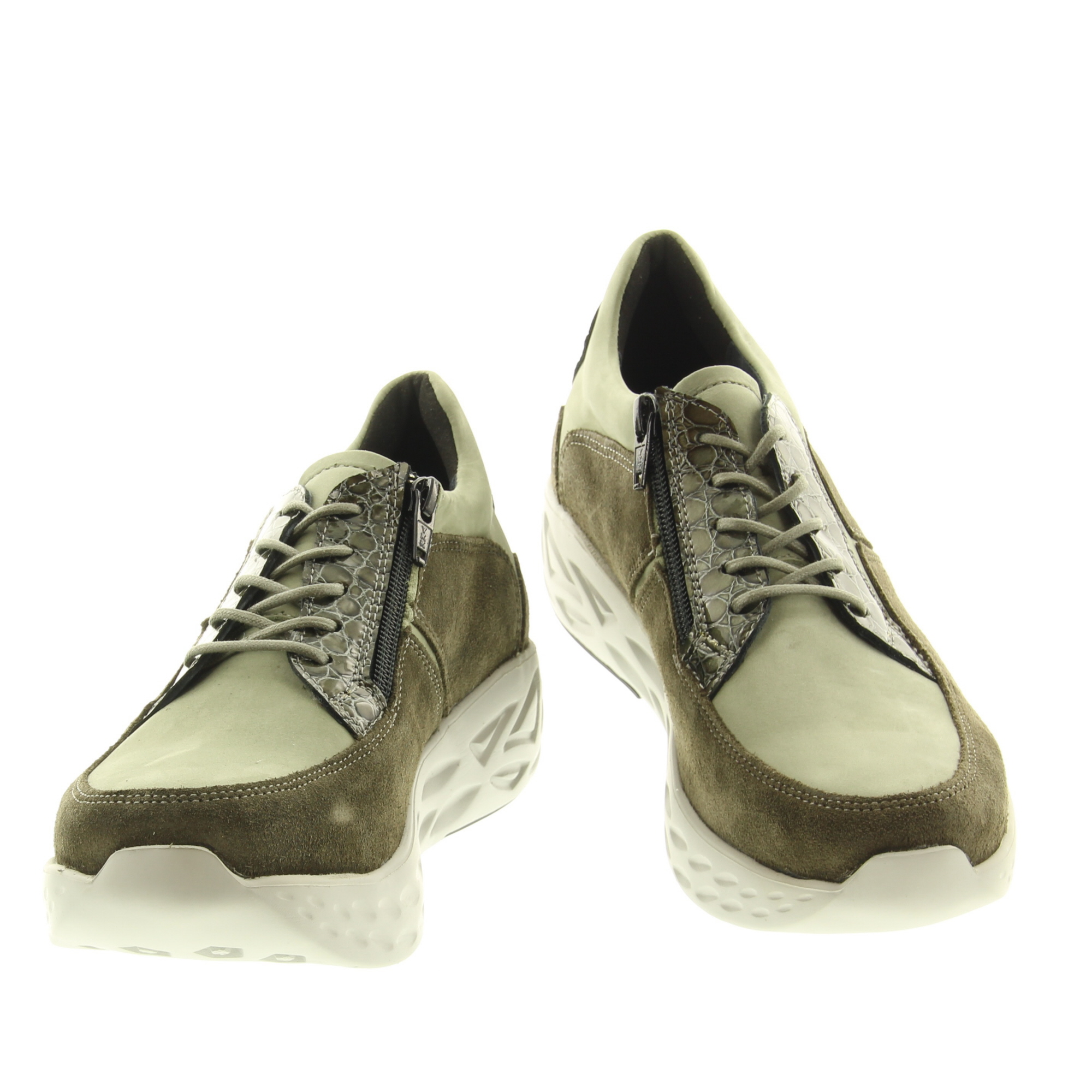 Wolky 0570090 Bounce leather combi 216 Castor grey combi