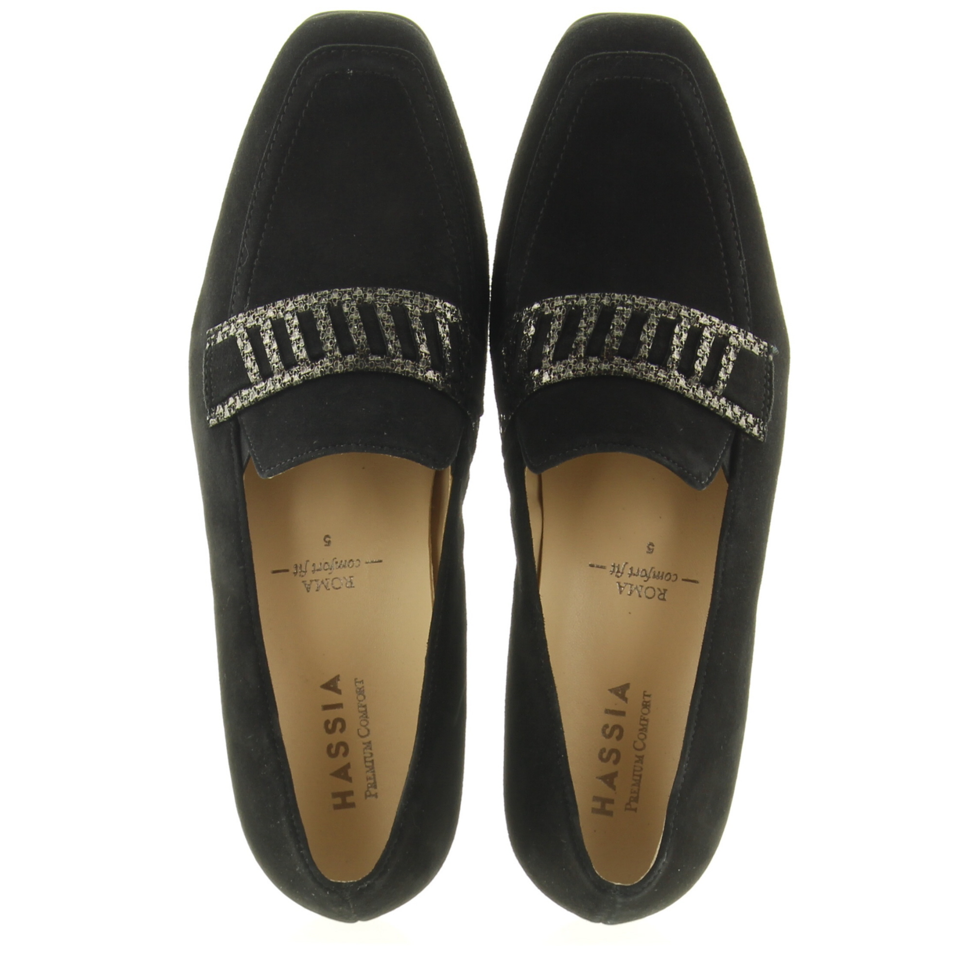 Hassia Shoes 302663 Roma 0199 Schwarz Lamé