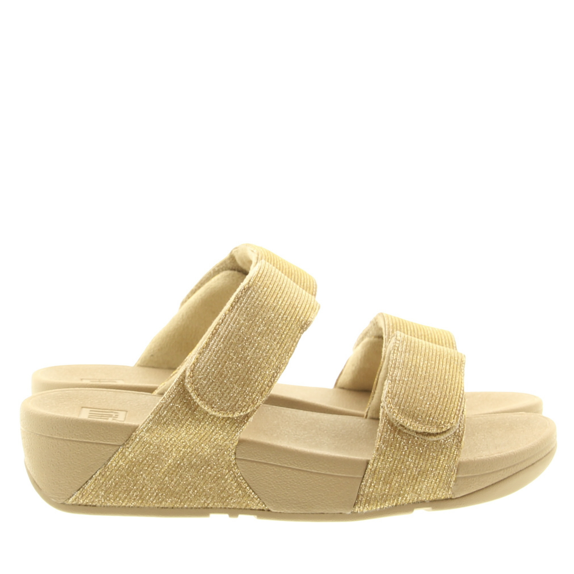 Fitflop FZ9 Lulu Adj. Shimmerlux Slide A94 Latte Beige