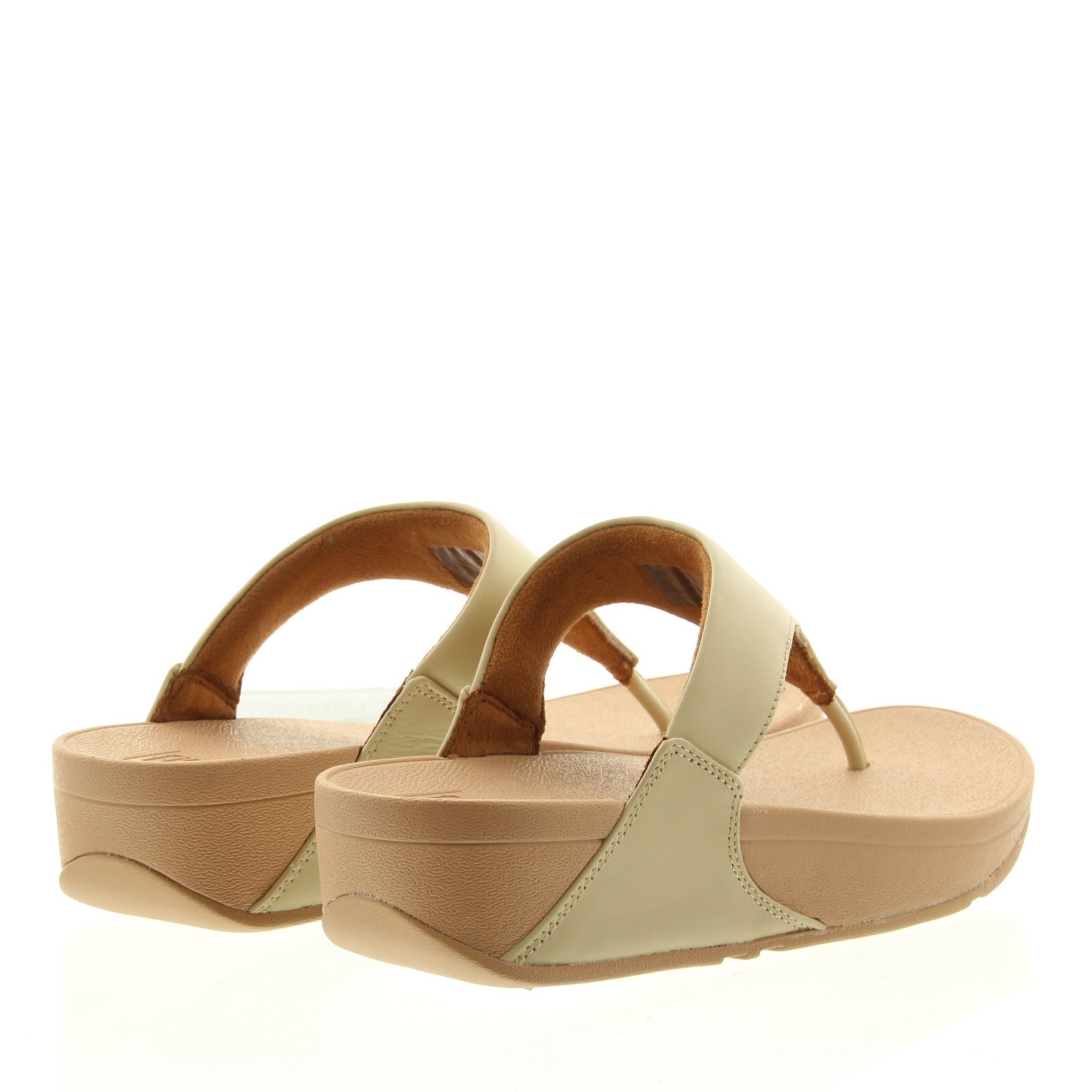 Fitflop Lulu Leather Toepost A20 Stone Beige