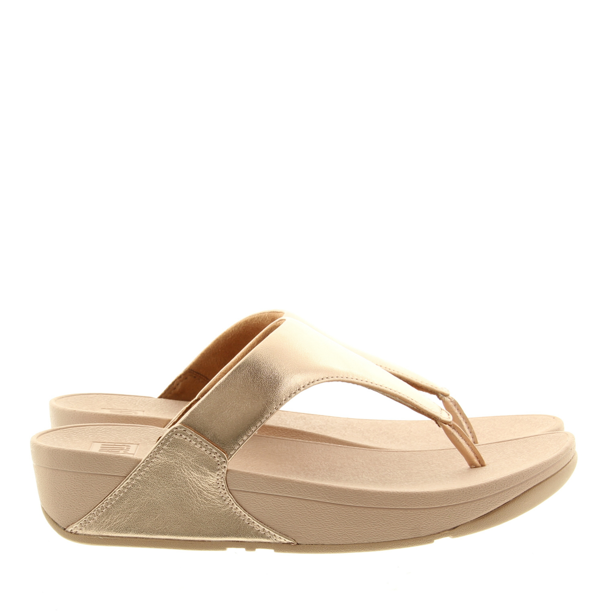 Fitflop Lulu Leather Toepost 323 Rose Gold
